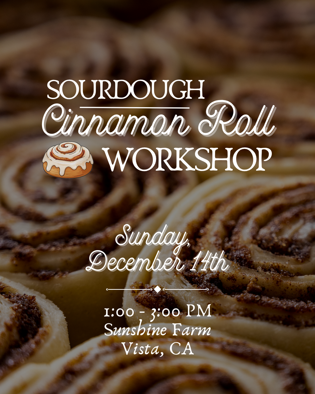 Sourdough Cinnamon Roll Workshop
